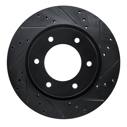 R1 Concepts R1 19-25 Ford BRONCO Front Right Drilled & Slotted Black Brake Rotor