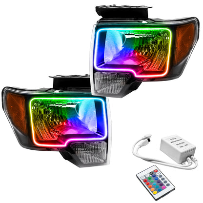 ORACLE Lighting Oracle 09-14 Ford F-150 LED HL - Black - ColorSHIFT w/ Simple Controller