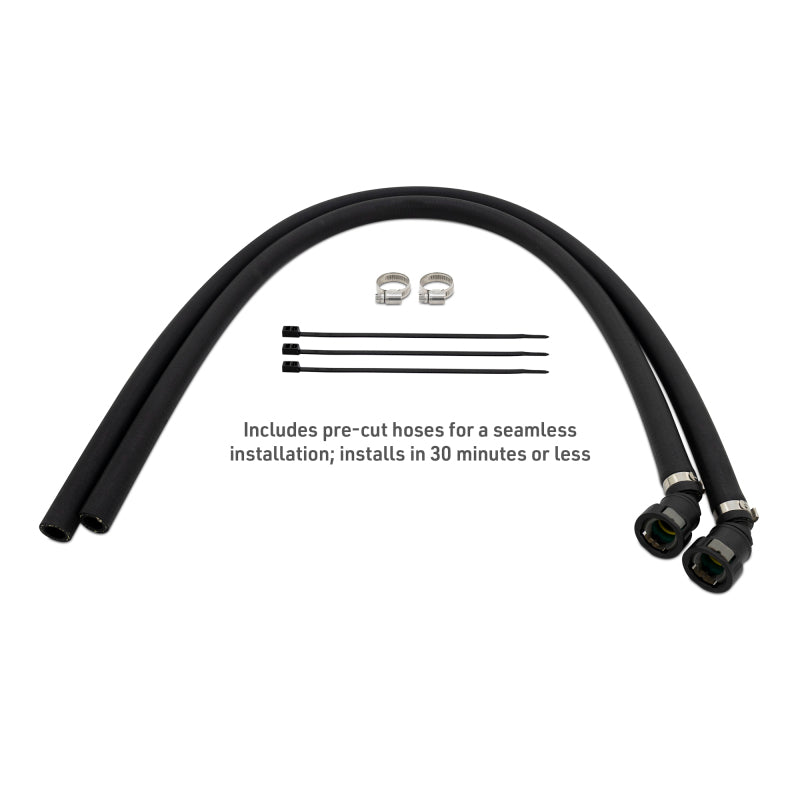 Mishimoto 2025+ RAM 1500 3.0L Hurricane Baffled Oil Catch Can Kit - Black