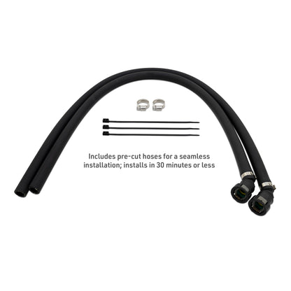 Mishimoto 2025+ RAM 1500 3.0L Hurricane Baffled Oil Catch Can Kit - Black