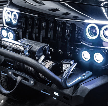 ORACLE Lighting Oracle Vector Jeep Wrangler JK Grille LED Halo Kit - White