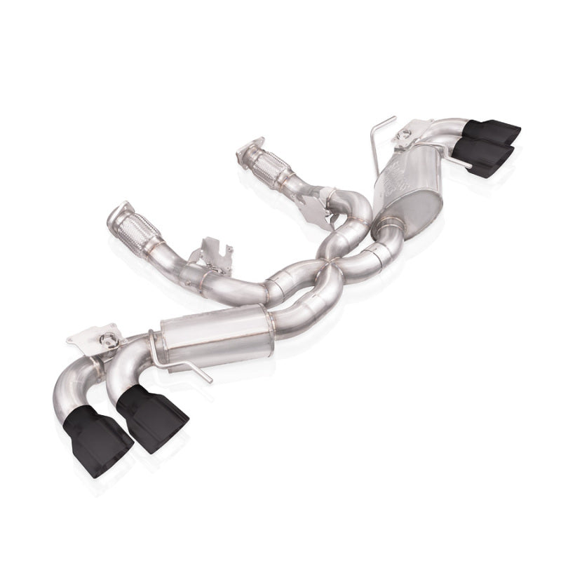 Stainless Works 20-21 Chevrolet Corvette C8 6.2L Redline Cat-Back Exhaust w/ Matte Black Tips