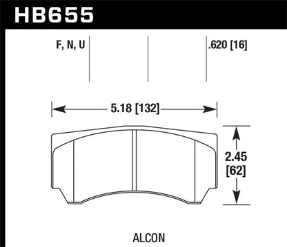 Hawk Performance Hawk Alcon Street HPS Brake Pads