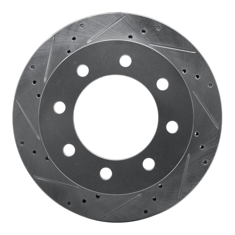R1 Concepts R1 00-02 Dodge Ram 3500 Front Left Drilled & Slotted Silver Brake Rotor