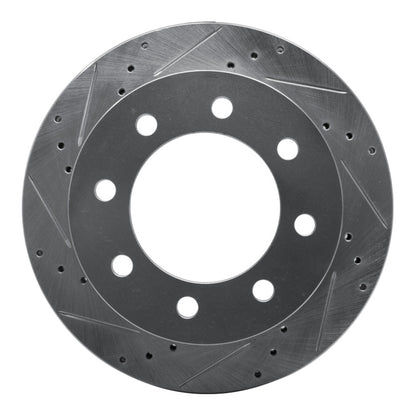 R1 Concepts R1 00-02 Dodge Ram 3500 Front Left Drilled & Slotted Silver Brake Rotor