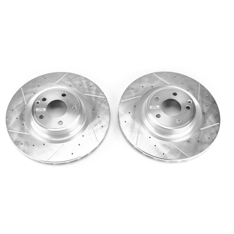 PowerStop Power Stop 17-18 Mercedes-Benz SLC300 Front Evolution Drilled & Slotted Rotors - Pair
