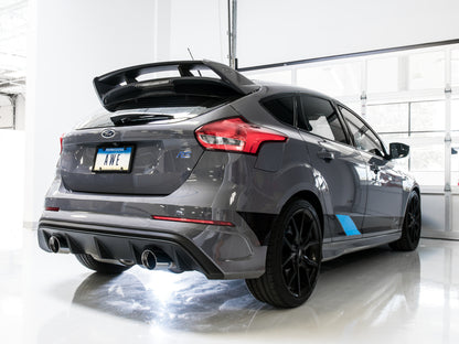 AWE Tuning Ford Focus RS SwitchPath Cat-Back Exhaust - Diamond Black Tips