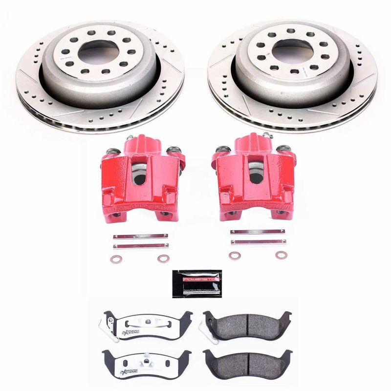 PowerStop Power Stop 03-11 Lincoln Town Car Rear Z26 Street Warrior Brake Kit w/Calipers