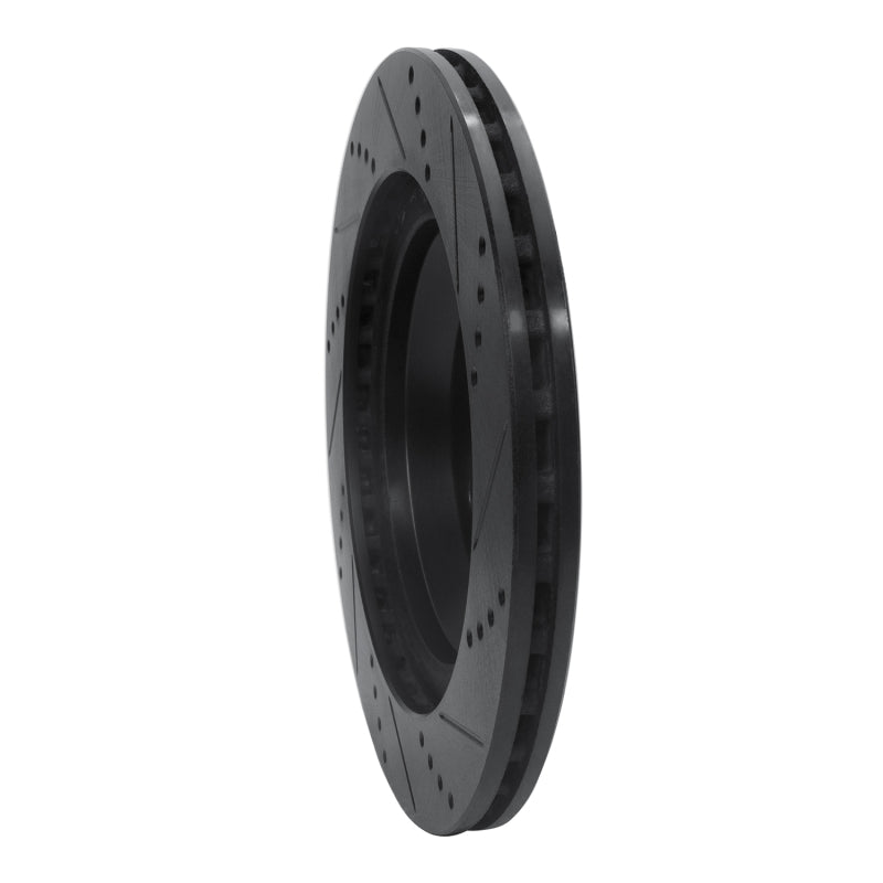 R1 Concepts R1 14-21 Mercedes-Benz Maybach S560 Rear Left Drilled & Slotted Black Brake Rotor
