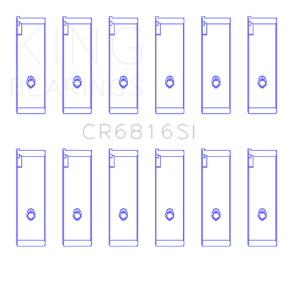 King Engine Bearings Suzuki H20A/H25A/H27A (Size +0.50mm) Connecting Rod Bearing Set