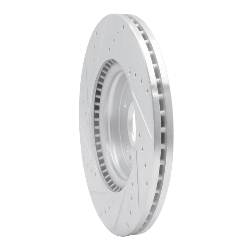 R1 Concepts R1 2020-2025 Hyundai Elantra Front Right Drilled & Slotted Silver Brake Rotor