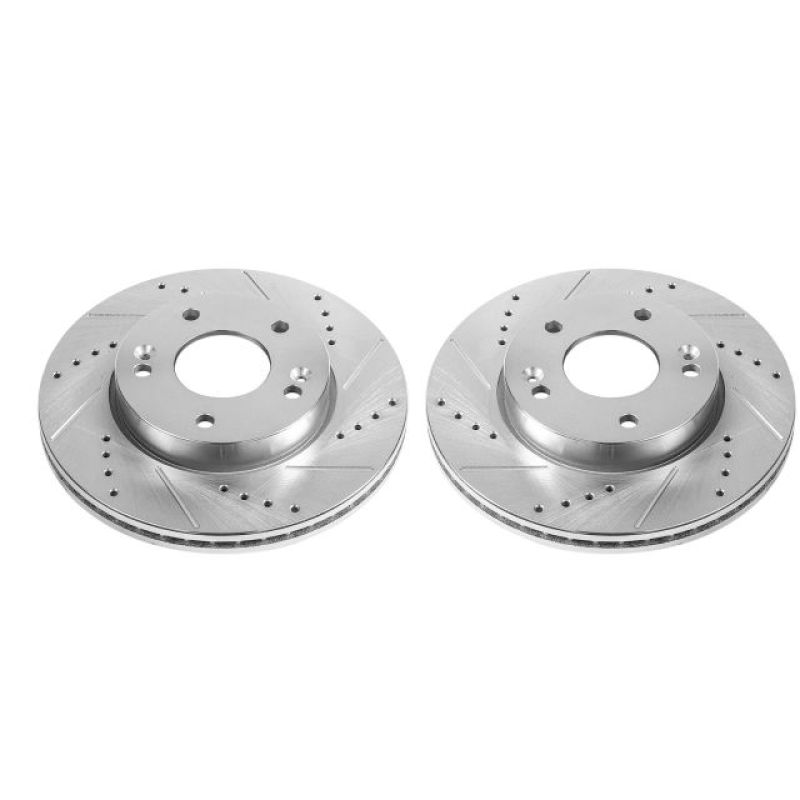 PowerStop Power Stop 10-11 Kia Soul Front Evolution Drilled & Slotted Rotors - Pair