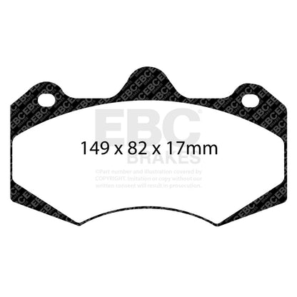 EBC AP Racing Caliper CP7040 (AP Racing Pad CP7040D54) Bluestuff Brake Pads