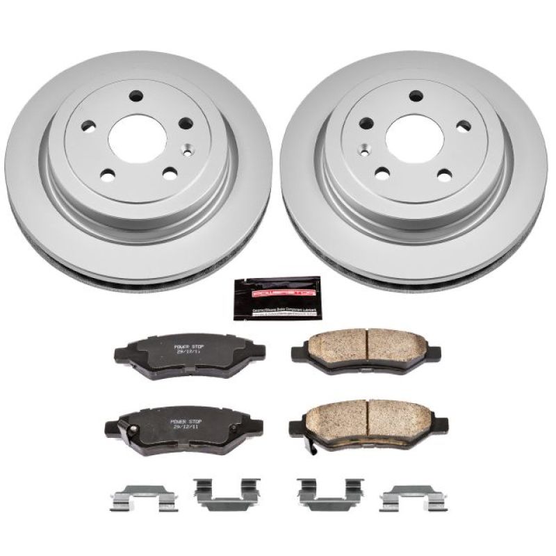 PowerStop Power Stop 08-14 Cadillac CTS Rear Z17 Evolution Geomet Coated Brake Kit