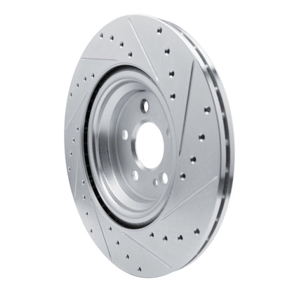 R1 Concepts R1 20-26 Mercedes-Benz GLS450 Rear Left Drilled & Slotted Silver Brake Rotor