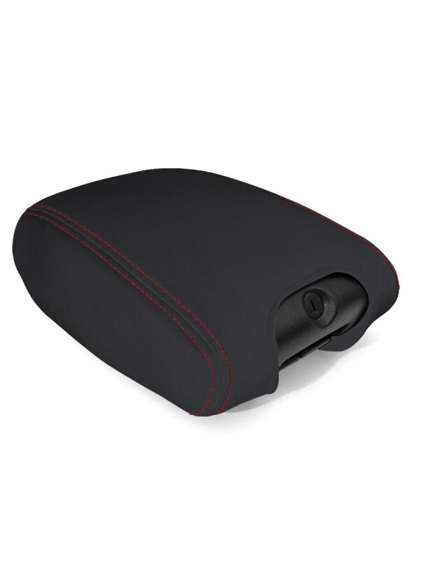 PRP Seats PRP 11-18 Jeep Wrangler JK/JKU Center Console Cover - Black with Red Stitching