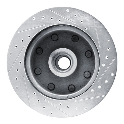 R1 Concepts R1 80-85 Ford F-250 2WD (Excl Super Duty) Front Left Drilled & Slotted Silver Brake Rotor