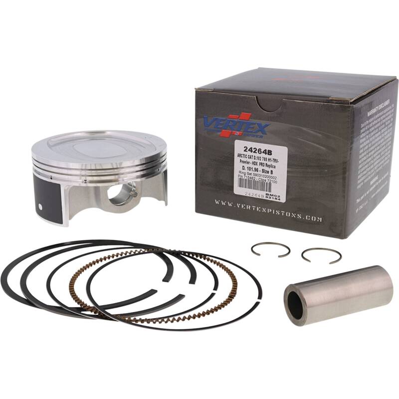 Vertex Pistons Vertex Piston 08-11 Arctic Cat 700 H1 EFI 700cc Forged Replica Piston Kit