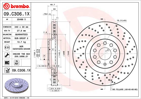 DELPHI LH7804 Brake Hose