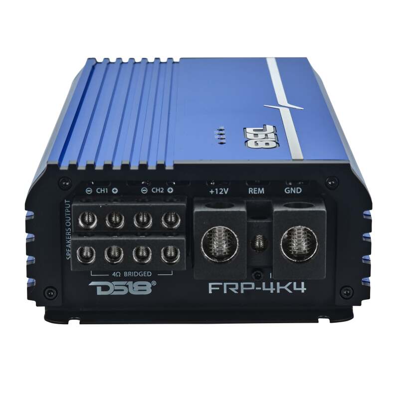 DS18 4-Channel Class-D Amp Stereo Full-Range 4 x 400 W RMS at4 ohm- Blue