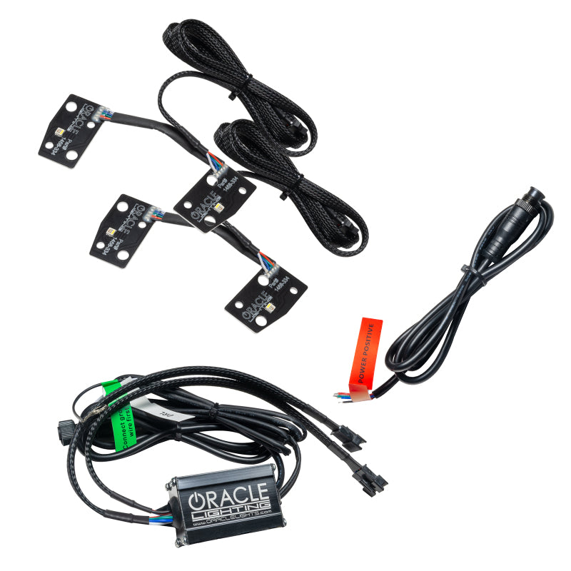 ORACLE Lighting Oracle 2021 Ford Bronco DRL Upgrade w/ Halo Kit - ColorSHIFT w/ No Controller