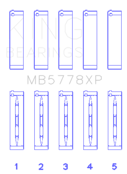 King Engine Bearings Audi/VW 1.8/2.0 TSI/TFSI Performance Main Bearing Set - Size STD