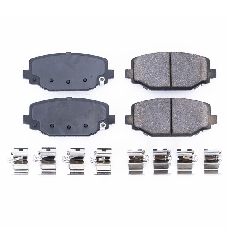 PowerStop Power Stop 12-16 Chrysler Town & Country Rear Z17 Evolution Ceramic Brake Pads w/Hardware
