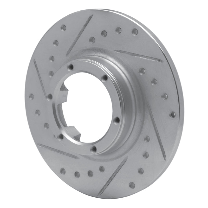 R1 Concepts R1 71-83 Renault Lecar Front Left Rear Left Drilled & Slotted Silver Brake Rotor