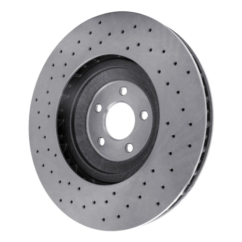 DFC 16-18 Ford Mustang Left Front Drilled Brake Rotor