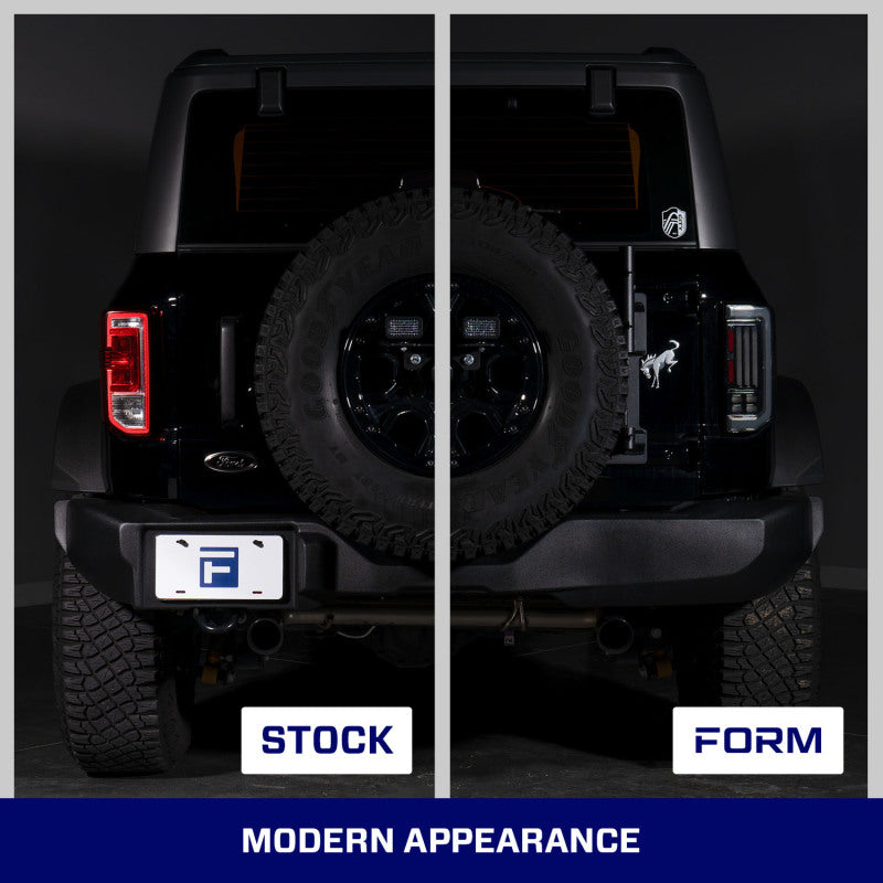 Form Lighting 2021-2025 Ford Bronco LED Tail Lights Red (Pair)