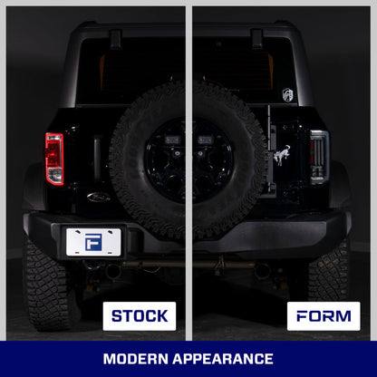 Form Lighting 2021-2025 Ford Bronco LED Tail Lights Red (Pair)