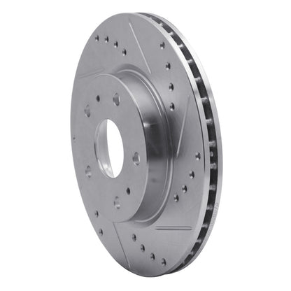 R1 Concepts R1 07-19 Suzuki SX4 S-Cross (Mexico) Front Right Drilled & Slotted Silver Brake Rotor
