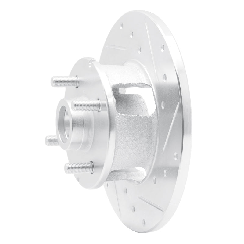 R1 Concepts R1 1978-1987 Chevrolet CHEVETTE Front Right Drilled & Slotted Silver Brake Rotor