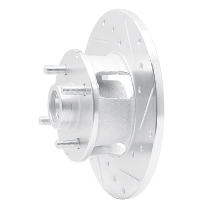 R1 Concepts R1 1978-1987 Chevrolet CHEVETTE Front Right Drilled & Slotted Silver Brake Rotor