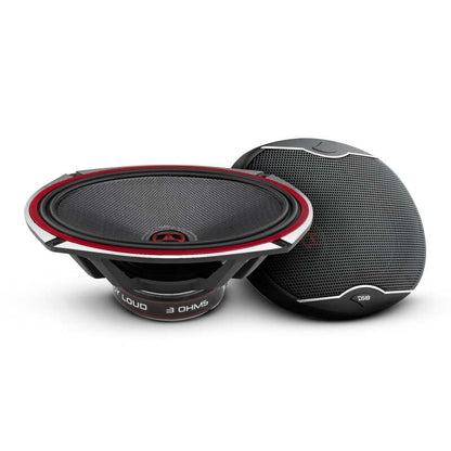 DS18 6x9in 160 Watts RMS 3 ohm 2-Way Coaxial Speakers And Component System w/ Fiberglass Cone