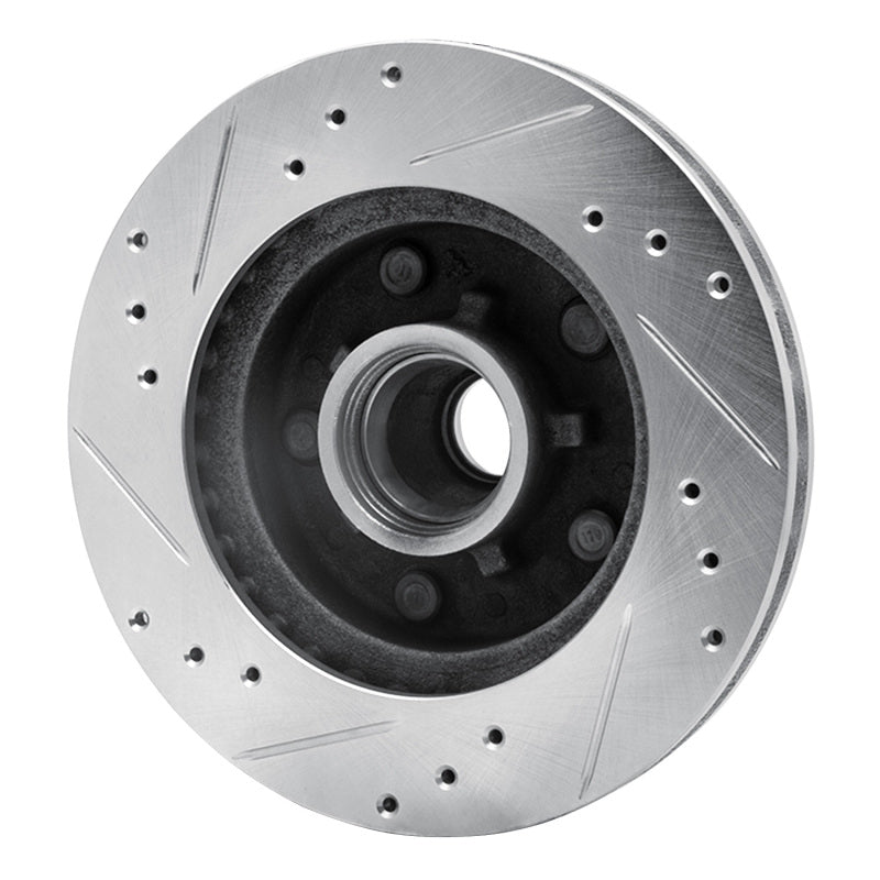 R1 Concepts R1 78-78 Buick CENTURY Front Left Drilled & Slotted Silver Brake Rotor