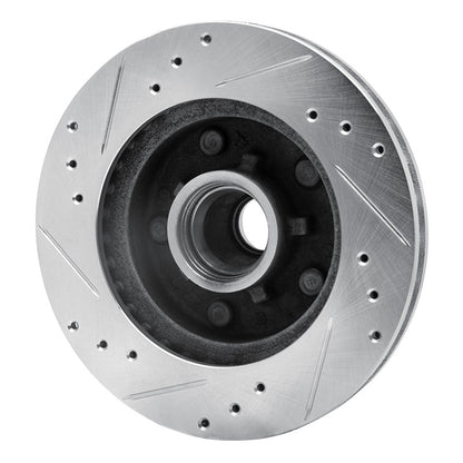 R1 Concepts R1 78-78 Buick CENTURY Front Left Drilled & Slotted Silver Brake Rotor