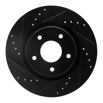 R1 Concepts R1 14-23 Nissan X-Trail (Mexico) Front Left Drilled & Slotted Black Brake Rotor