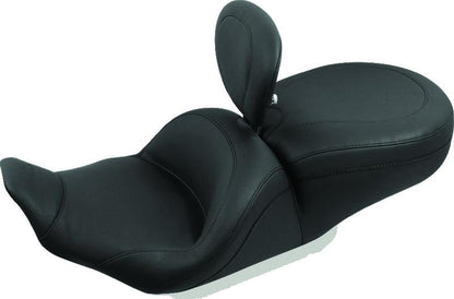 Mustang Motorcycle Mustang 08-21 Harley Electra Glide Std,Rd Glide,Rd King,Str Glide Solo Seat w/Diamond Stitch - Black
