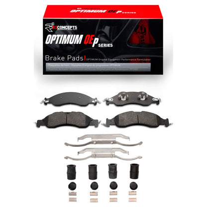R1 Concepts R1 07-09 Ford Expedition Front Optimum OE Pads & Hardware Kit