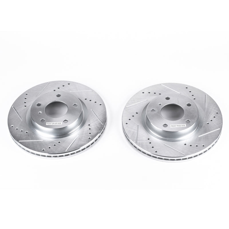 PowerStop Power Stop 03-05 Infiniti G35 Front Evolution Drilled & Slotted Rotors - Pair