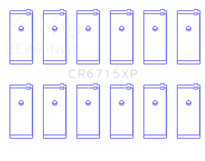 King Engine Bearings King Nissan TB42/TB45/TB48 L6 4.2L/4.5L/4.8L (Size 0.25mm) Tri-Metal Perf Rod Bearing Set