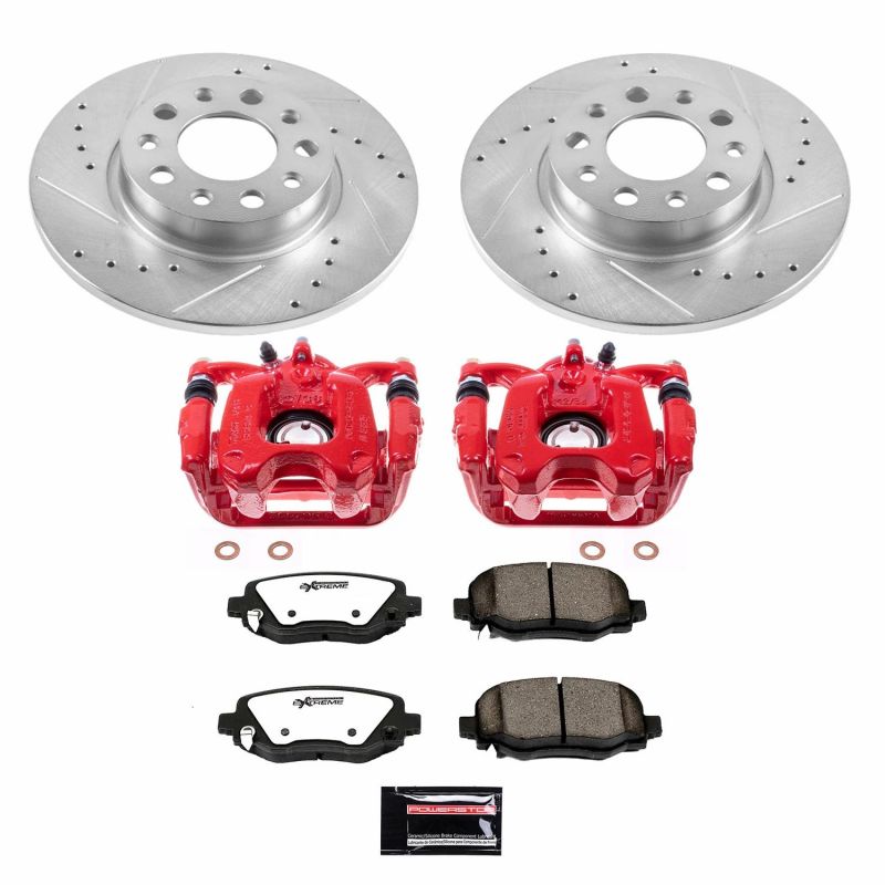 PowerStop Power Stop 16-18 Fiat 500X Rear Z36 Truck & Tow Brake Kit w/Calipers
