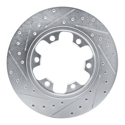 R1 Concepts R1 15-25 Ford Transit-350/SRW Rear Right Drilled & Slotted Silver Brake Rotor