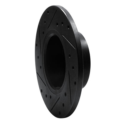 R1 Concepts R1 67-74 Opel Manta Front Right Drilled & Slotted Black Brake Rotor