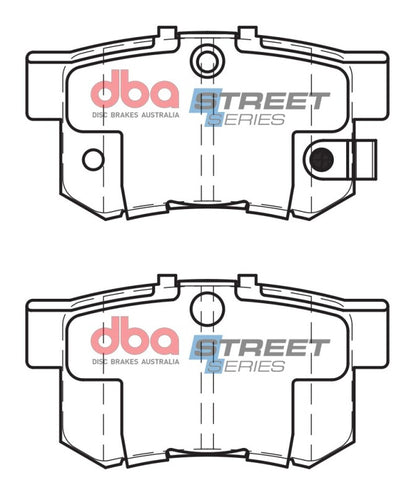 DBA 97-99 Acura CL (4 Cyl) Street Series Rear Brake Pads