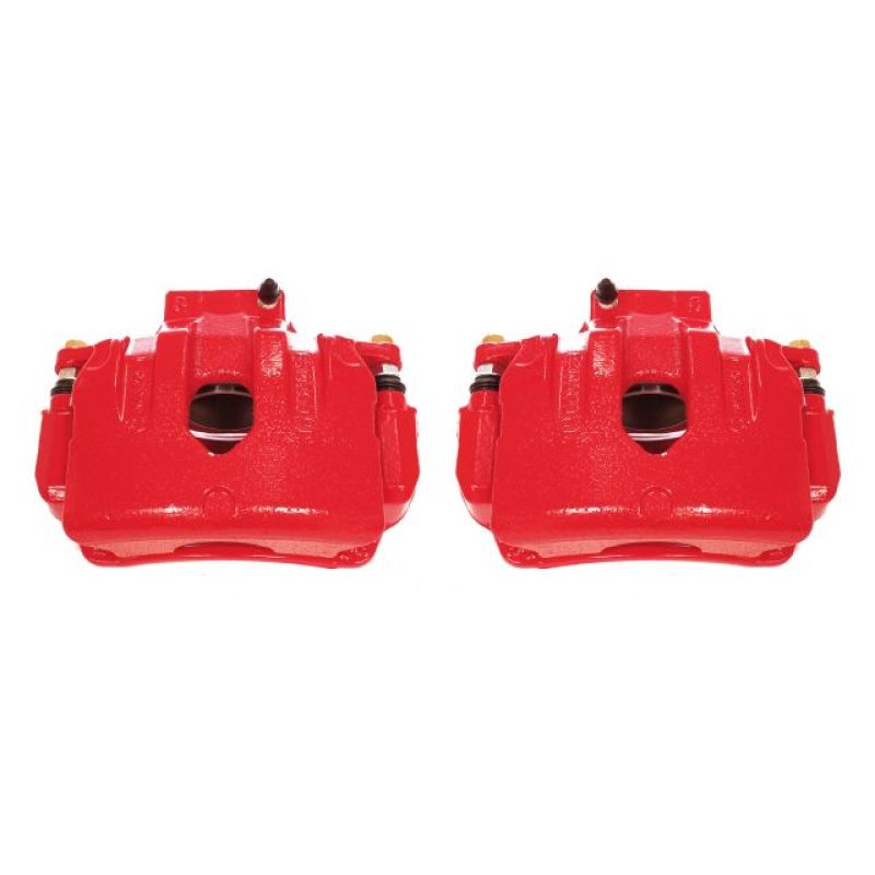 PowerStop Power Stop 10-16 Hyundai Genesis Coupe Front Red Calipers w/Brackets - Pair