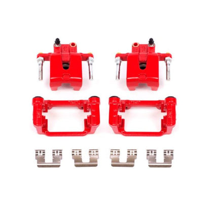 PowerStop Power Stop 05-19 Chrysler 300 Rear Red Calipers w/Brackets - Pair