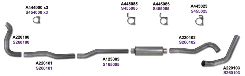 Diamond Eye Performance Diamond Eye KIT 4in Turbo Back Single SS DDG4X4 89-93 Dodge 5.9L Cummins 2500/3500