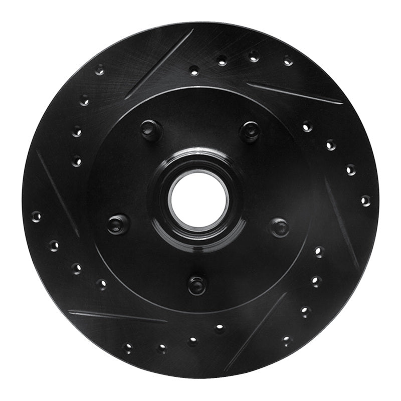 R1 Concepts R1 98-02 Ford Ranger (USA/Canada) Front Left Drilled & Slotted Black Brake Rotor